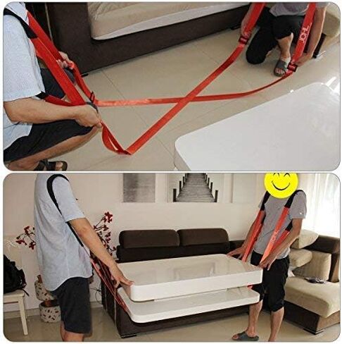 Moving Straps Moving and Lifting System for 2 Mover Adjustable Shoulder Lifting 4 Buckles Easily Move Lift Carry Secure Furniture Appliances Heavy Objects in Kuwait