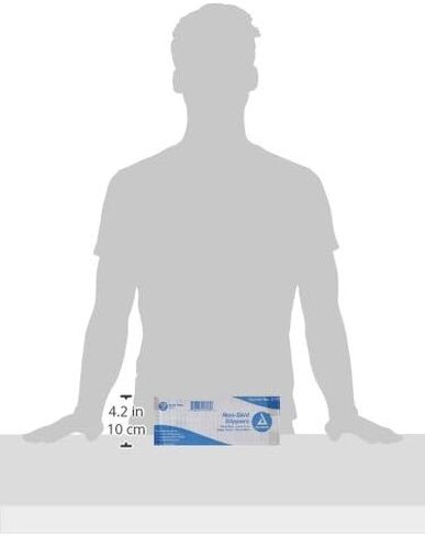 Dynarex شبشب مانع للانزلاق مقاس L، أزرق داكن 1 قطعة/حقيبة 12 كيس/قطعة in Kuwait