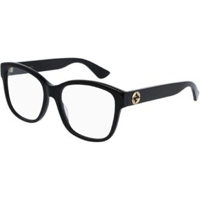 Gucci GG0038ON 001 Black Square Full-Rim Women's Eyeglasses in Saudi Arabia