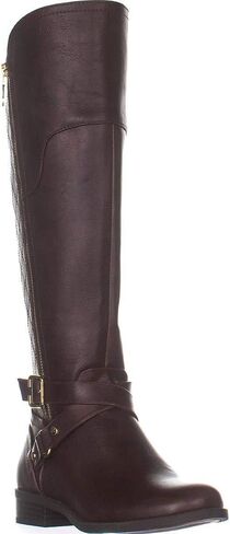 G by Guess Womens Haydin Leather Round Toe Knee High Fashion, Brown, Size 8.0 in Saudi Arabia