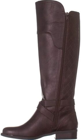 G by Guess Womens Haydin Leather Round Toe Knee High Fashion, Brown, Size 8.0 in Saudi Arabia