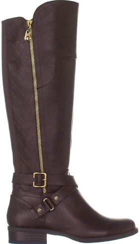 G by Guess Womens Haydin Leather Round Toe Knee High Fashion, Brown, Size 8.0 in Saudi Arabia