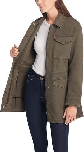 Levi's Women's Cotton Four Pocket Oversized Military Jacket in Saudi Arabia