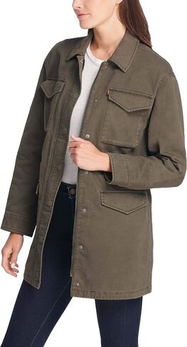 Levi's Women's Cotton Four Pocket Oversized Military Jacket in Saudi Arabia