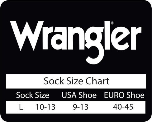 Wrangler Cotton Boot Sock 3 Pack, Color Assort, W 10-12 / M 8.5-10.5 in Saudi Arabia
