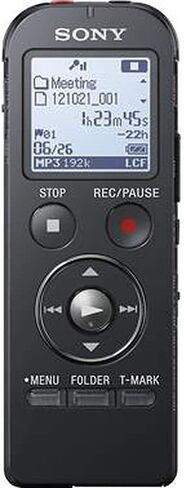 Sony ICD-UX533BLK Digital Voice Recorder - Black in Saudi Arabia