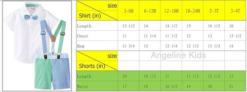 Baby Infant Toddler Boys Spring Easter 4th of July Photoshoot Suspender Bowtie Short Suit 4-piece Set in Kuwait