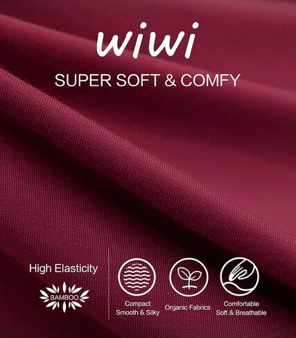 WiWi Bamboo Viscose Nightgowns for Women 3/4 Sleeve Nightshirts Sleep Shirt Plus Size Sleepwear Pajamas Dress S-4X in Saudi Arabia