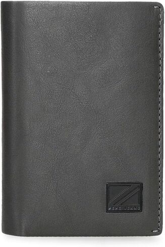 Pepe Jeans Men's Vertical Wallet with Purse, Grey in Saudi Arabia
