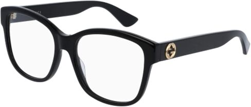Gucci GG0038ON 001 Black Square Full-Rim Women's Eyeglasses in Saudi Arabia