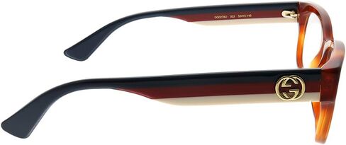 Gucci GG 0278O 003 Light Havana Plastic Rectangle Eyeglasses 53mm in Saudi Arabia