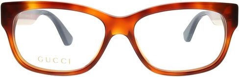 Gucci GG 0278O 003 Light Havana Plastic Rectangle Eyeglasses 53mm in Saudi Arabia