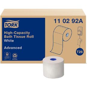 Tork High-Capacity Toilet Paper Roll White T26, Advanced, 2-Ply, 36 x 1000 sheets, 110292A in Kuwait