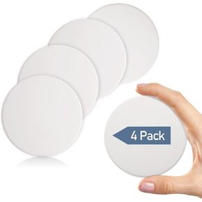 GroTheory Door Stoppers Wall Protector, 4 Pack Large 3.15" Silicone Door Knob Wall Protectors with Strong Self Adhesive, Door Handle Bumper Door Stops for Wall Guard Protection in Kuwait