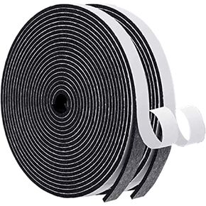 Weather Stripping Door Frame, Foam Stripping Insulation Tape，Weather Stripping Door Seal and Windows Sound Proof Soundproofing Door Seal, Weatherstrip（1 in x 1 in x 6.5 ftx2rolls).