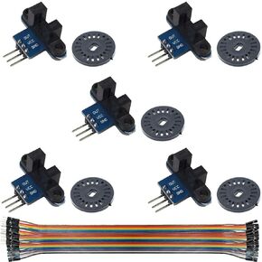 DAOKI 5Pcs Speed Measuring Sensor IR Infrared Slotted Optical Optocoupler Module Photo Interrupter Sensor for Motor Speed Detection or Arduino with Encoders in Kuwait