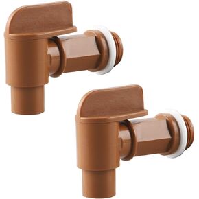 Plastic Handle Drum Faucet 5 Gallon jug Spigot Barrel Faucett for Plastic or Steel Oil Drum or Water Container 3/4" by MUGLIO 2 Pack