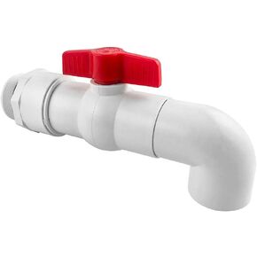 QWORK 2" Drum Faucet Plastic Barrel Faucet with EPDM Gasket for 55 Gallon Drum, 2 Pack in Saudi Arabia