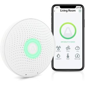 Airthings 2930 Wave Plus - Radon & Air Quality Monitor (CO2, VOC, Humidity, Temp, Pressure)