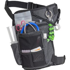 Nurse Fanny Pack w/Elastic Leg Band - Multi Compartment Waist Organizer Tool Bag for Students, Practitioners & Medical Professionals (Precision Pink) in Saudi Arabia