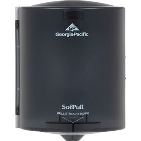 SofPull Junior Centerpull Paper Towel Dispenser by GP PRO (Georgia-Pacific), Translucent Smoke, 58008, 1 Dispenser, 7.10" W x 6.68" D x 10.77"