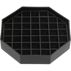 صينية تنقيط ALDT045 من Thunder Group، مقاس 4-1/8 بوصة × 4-1/8 بوصة × 3/4 بوصة ارتفاع، مثمنة، بلاستيك، أسود (4 لكل عبوة)، تباع في علبة مكونة من 48 قطعة/12 عبوة لكل علبة in Kuwait