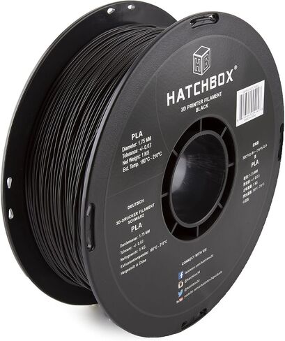 HATCHBOX 1.75mm Baby Blue PLA 3D Printer Filament, 1 KG Spool, Dimensional Accuracy +/- 0.03 mm, 3D Printing Filament in Kuwait