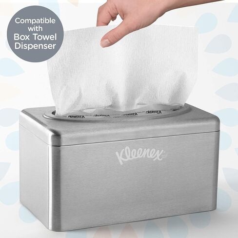 كلينكس® مناشف يد بجيوب امتصاص ممتازة (01701)، صندوق منبثق، ابيض، 18 صندوق/حافظة، 120 منشفة يد/صندوق، 2160 منشفة يد/حقيبة in Kuwait