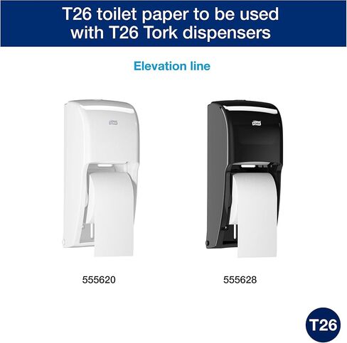 Tork High-Capacity Toilet Paper Roll White T26, Advanced, 2-Ply, 36 x 1000 sheets, 110292A in Kuwait