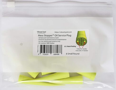 طقم سدادات وأغطية مطاطية لخدمة خط الزيت الهيدروليكي العالمي Mess Stopper™، 2 كبير، 4 متوسط ​​الحجم، 4 صغير، مستدير in Kuwait