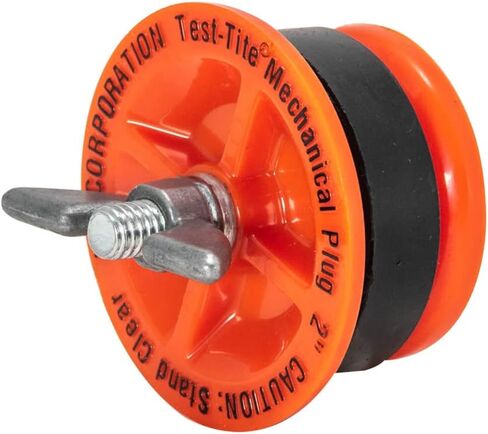 Test-Tite 83593 Twist-Tite ABS قابس اختبار ميكانيكي، لـ NPS 3 بوصة (استخدام نهاية الأنبوب فقط)، أحمر in Kuwait