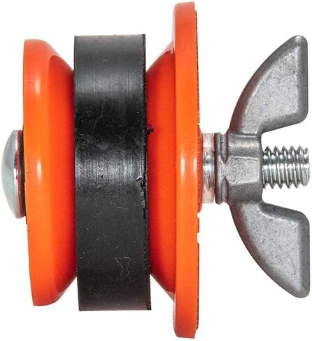 Test-Tite 83593 Twist-Tite ABS قابس اختبار ميكانيكي، لـ NPS 3 بوصة (استخدام نهاية الأنبوب فقط)، أحمر in Kuwait