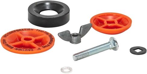 Test-Tite 83593 Twist-Tite ABS قابس اختبار ميكانيكي، لـ NPS 3 بوصة (استخدام نهاية الأنبوب فقط)، أحمر in Kuwait