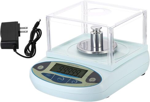 ميزان مختبر YOKIVE، ميزان علمي رقمي إلكتروني عالي الدقة | رائع للاستخدام اليومي في المنزل والمختبر والمطبخ (100 جرام × 0.001 جرام) in Kuwait