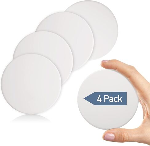 GroTheory Door Stoppers Wall Protector, 4 Pack Large 3.15" Silicone Door Knob Wall Protectors with Strong Self Adhesive, Door Handle Bumper Door Stops for Wall Guard Protection in Kuwait