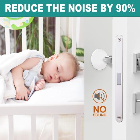 GroTheory Door Stoppers Wall Protector, 4 Pack Large 3.15" Silicone Door Knob Wall Protectors with Strong Self Adhesive, Door Handle Bumper Door Stops for Wall Guard Protection in Kuwait