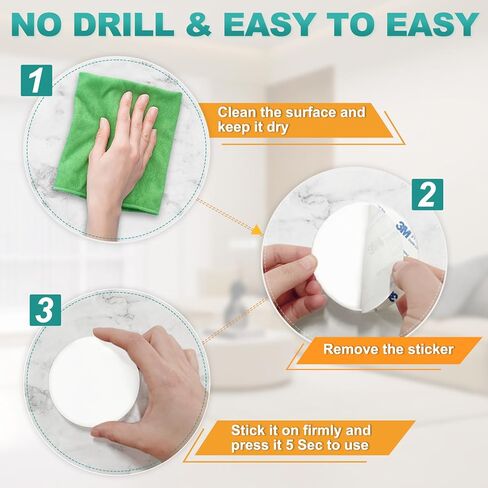 GroTheory Door Stoppers Wall Protector, 4 Pack Large 3.15" Silicone Door Knob Wall Protectors with Strong Self Adhesive, Door Handle Bumper Door Stops for Wall Guard Protection in Kuwait