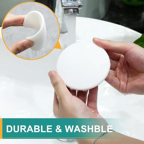 GroTheory Door Stoppers Wall Protector, 4 Pack Large 3.15" Silicone Door Knob Wall Protectors with Strong Self Adhesive, Door Handle Bumper Door Stops for Wall Guard Protection in Kuwait