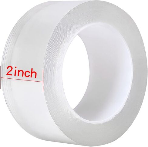 Transparent Window Weather Sealing Tape, 1.2IN x 16FT, Clear Window Draft Isolation Sealing Film Tape for Door Draft Stopper Adhesive Tape, Doors Windows and Shower Glass Gaps in Kuwait