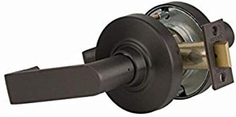 Schlage Commercial ND10RHO613 ND Series قفل أسطواني من الدرجة 1، وظيفة المرور، تصميم رافعة رودس، لمسة نهائية من البرونز المطلي بالزيت in Kuwait