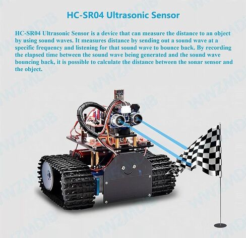 WWZMDiB 2 قطعة HC-SR04 وحدة استشعار بالموجات فوق الصوتية لـ Arduino R3 MEGA Mega2560 Duemilanove Nano Robot XBee ZigBee (2 قطعة HC-SR04 مع دعامة تثبيت) in Saudi Arabia
