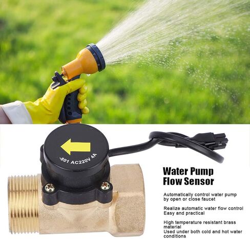 HT-801 Water Pump Flow Sensor Switch 220V G1.2"-G1.2" Brass Thread Pipe Boosting Pump in Saudi Arabia