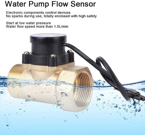 HT-801 Water Pump Flow Sensor Switch 220V G1.2"-G1.2" Brass Thread Pipe Boosting Pump in Saudi Arabia