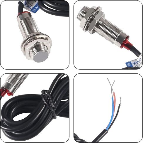 ACEIRMC 4 قطعة 10 مللي متر NJK-5002C قاعة تأثير القرب الاستشعار القرب التبديل NPN 3-أسلاك مفتوحة عادة مع المغناطيس DC5-30V NJK-5002C in Kuwait