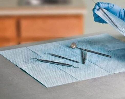 TIDI Products TID 960174 Sterilization Wrap, 18" x 18" (Pack of 500) in Kuwait