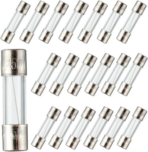 BOJACK 5x20mm 3 A 3 أمبير 250 فولت 0.196x0.787 بوصة F3AL250V صمامات زجاجية سريعة النفخ (عبوة من 20 قطعة) in Saudi Arabia