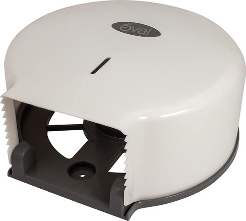 OVAL - Toilet Paper Dispenser Jumbo Jr Polypropylene |5 Tissue dispensers for 9" Toilet Paper Rolls | Durable, Easy-to-Install, and Compact Design with 2 Keys Included, Perfect for High-Traffic Areas in Kuwait