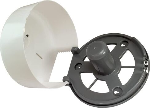 OVAL - Toilet Paper Dispenser Jumbo Jr Polypropylene |5 Tissue dispensers for 9" Toilet Paper Rolls | Durable, Easy-to-Install, and Compact Design with 2 Keys Included, Perfect for High-Traffic Areas in Kuwait