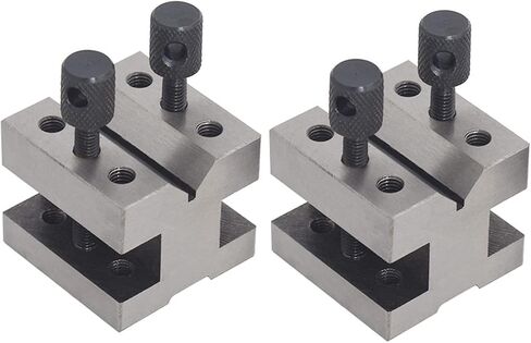 LiGuVCY V-Block فولاذ مقوى بزاوية 90 درجة 1-3/8 x 1-3/8 x 1-3/16 بوصة أداة ميكانيكية متعددة الأغراض مع صندوق خشبي in Kuwait