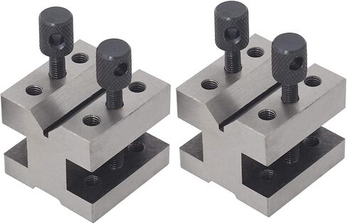 LiGuVCY V-Block فولاذ مقوى بزاوية 90 درجة 1-3/8 x 1-3/8 x 1-3/16 بوصة أداة ميكانيكية متعددة الأغراض مع صندوق خشبي in Kuwait